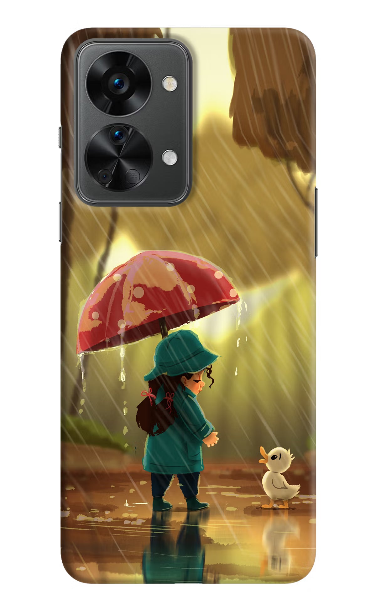 Rainy Day OnePlus Nord 2T 5G Hard Case Back Cover by Casekaro