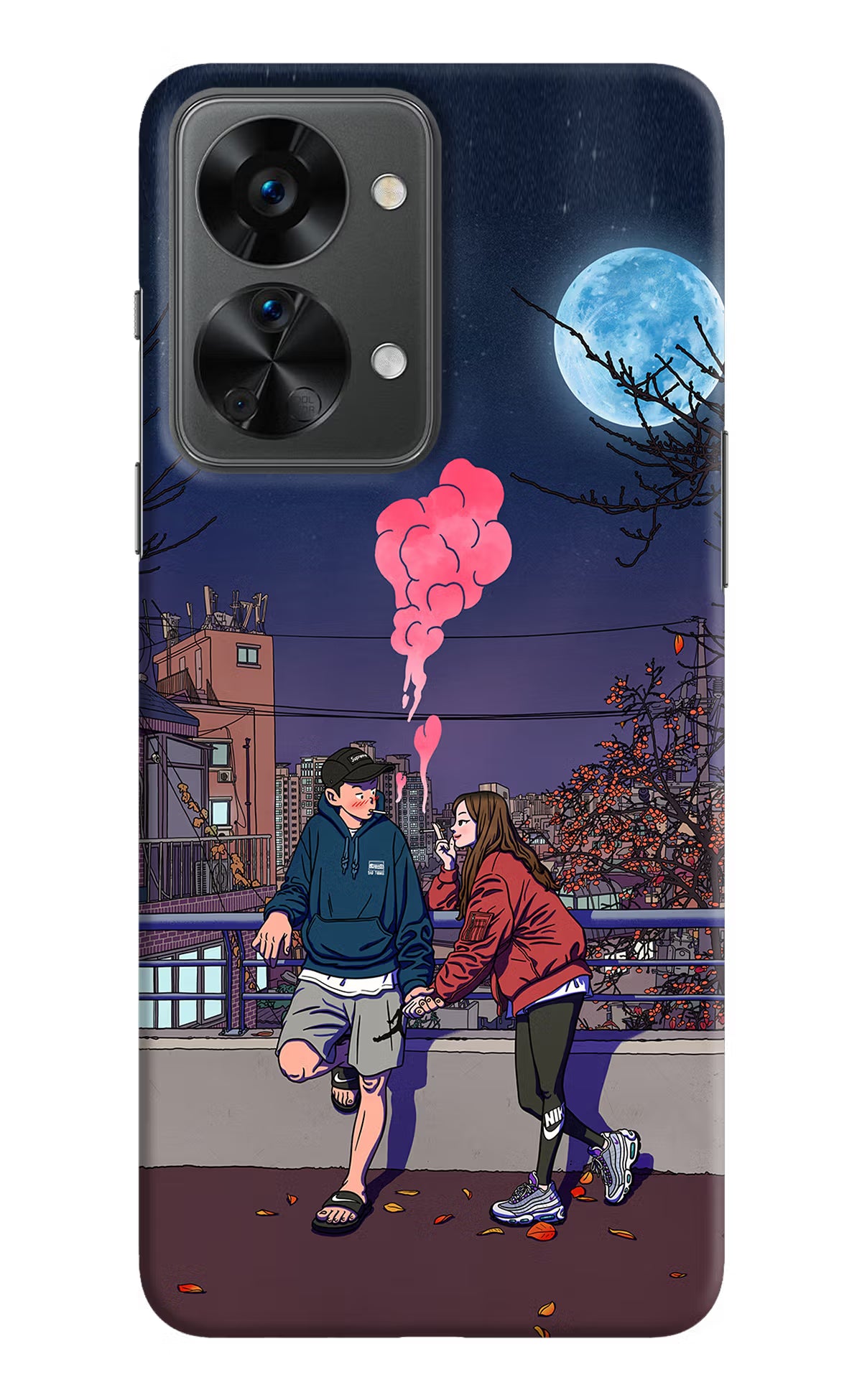 Chilling Couple OnePlus Nord 2T 5G Hard Case Back Cover by Casekaro