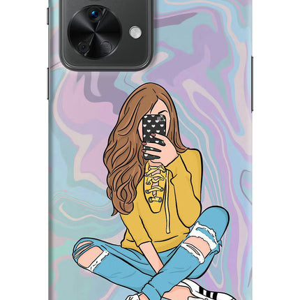 Selfie Girl OnePlus Nord 2T 5G Hard Case Back Cover by Casekaro