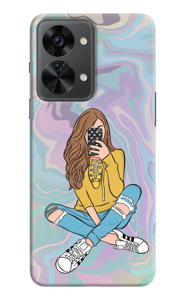 Selfie Girl OnePlus Nord 2T 5G Hard Case Back Cover by Casekaro