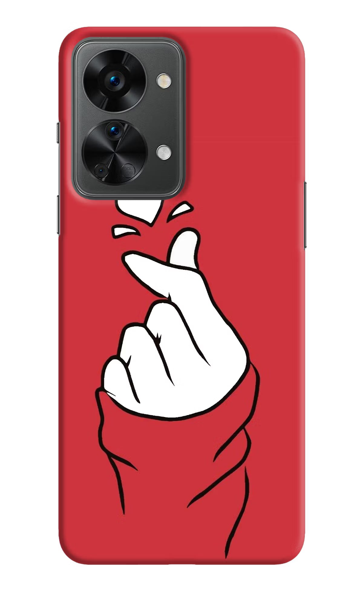 Korean Love Sign OnePlus Nord 2T 5G Hard Case Back Cover by Casekaro