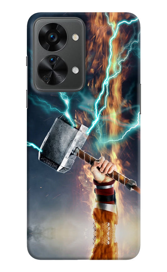 Thor Hammer Mjolnir OnePlus Nord 2T 5G Hard Case Back Cover by Casekaro