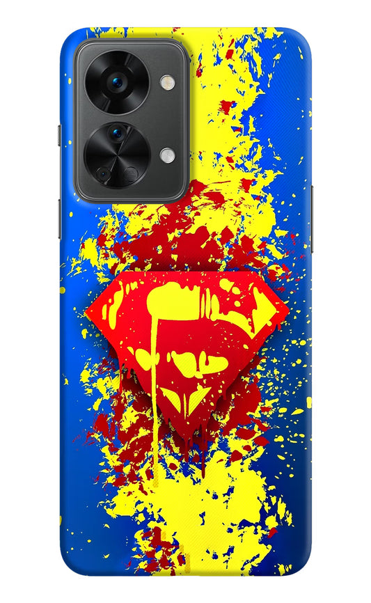 Superman logo OnePlus Nord 2T 5G Hard Case Back Cover by Casekaro