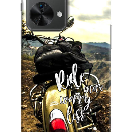 Ride More Worry Less OnePlus Nord 2T 5G Hard Case Back Cover by Casekaro
