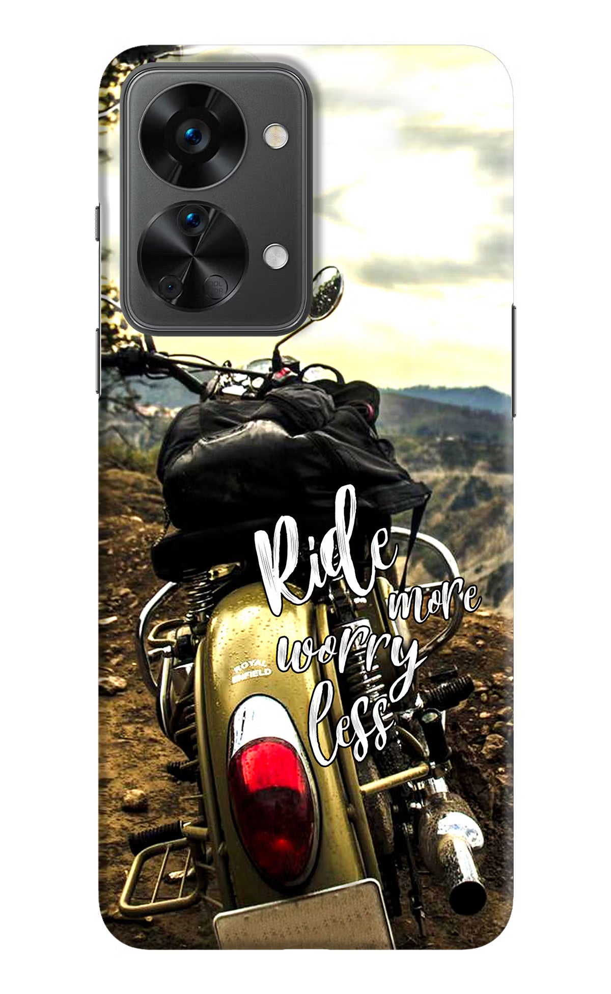 Ride More Worry Less OnePlus Nord 2T 5G Hard Case Back Cover by Casekaro