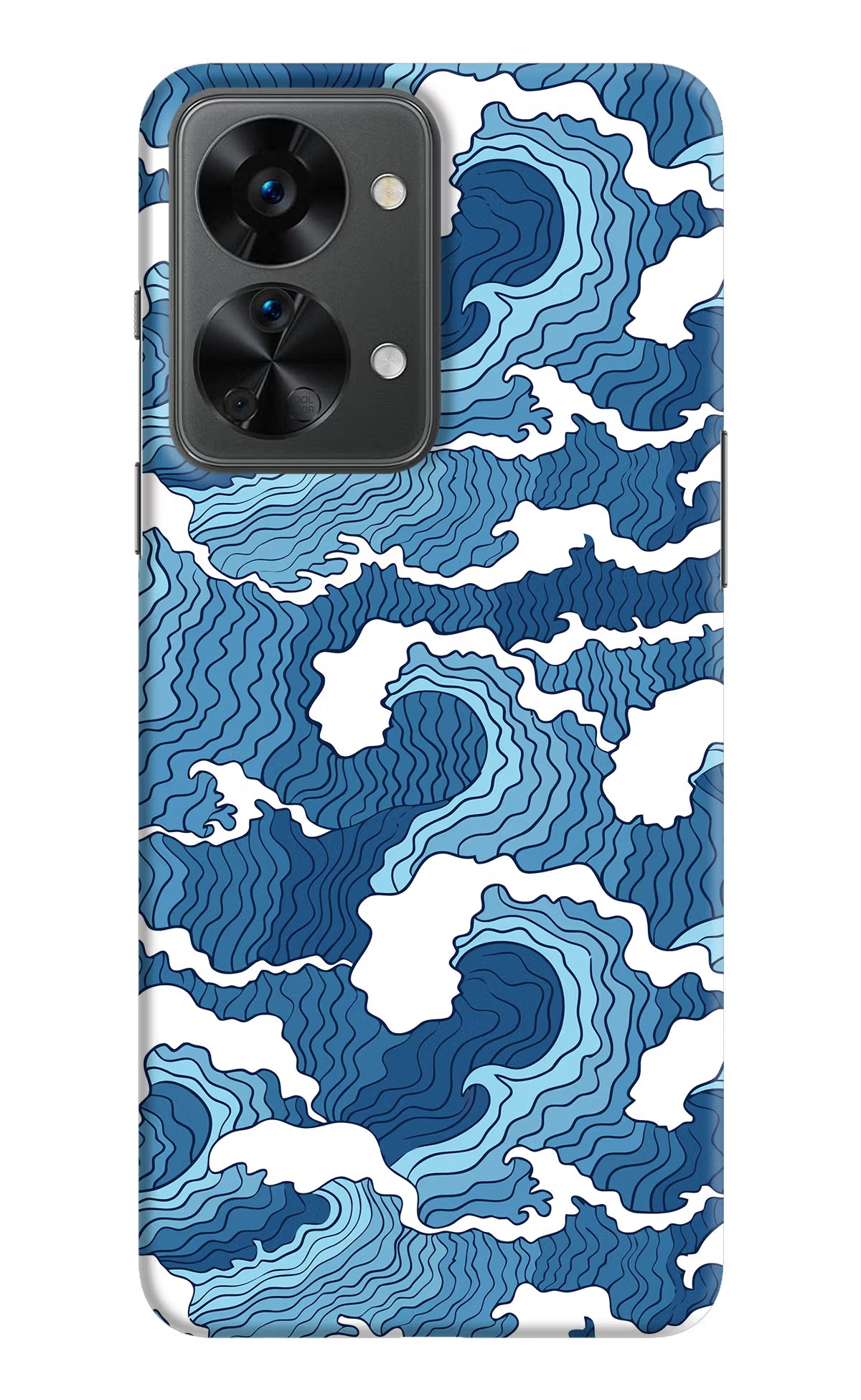 Blue Waves OnePlus Nord 2T 5G Hard Case Back Cover by Casekaro
