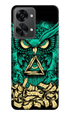 Green Owl OnePlus Nord 2T 5G Hard Case Back Cover by Casekaro