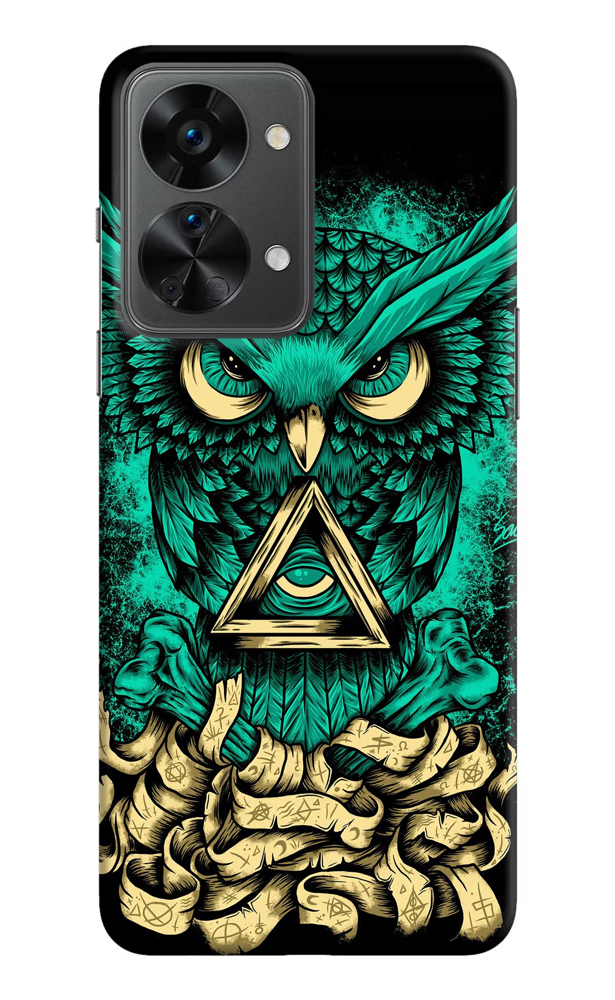 Green Owl OnePlus Nord 2T 5G Hard Case Back Cover by Casekaro