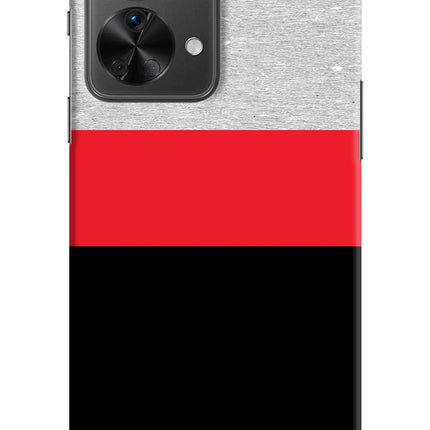 Tri Color Pattern OnePlus Nord 2T 5G Hard Case Back Cover by Casekaro