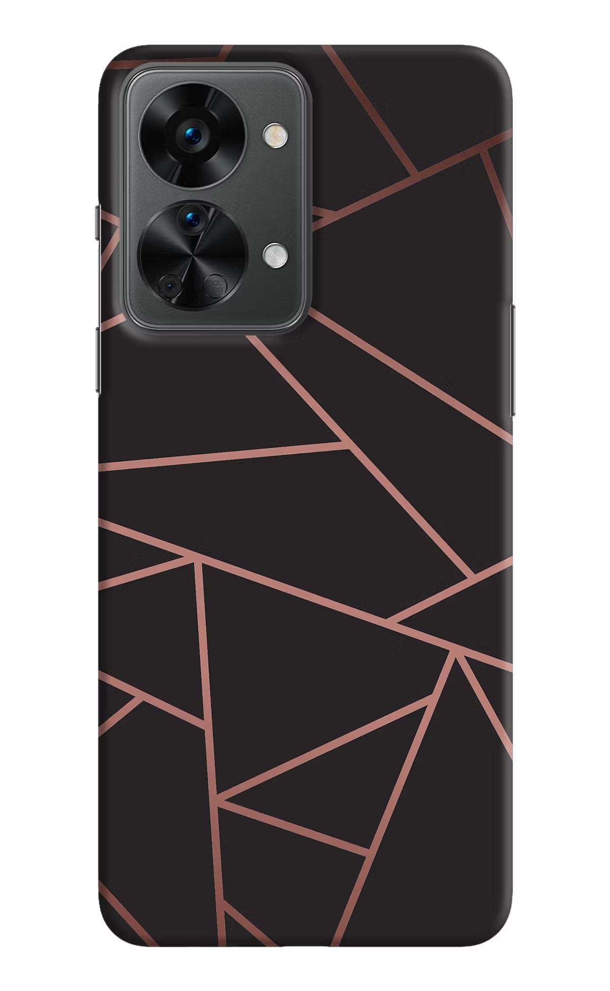 Geometric Pattern OnePlus Nord 2T 5G Hard Case Back Cover by Casekaro