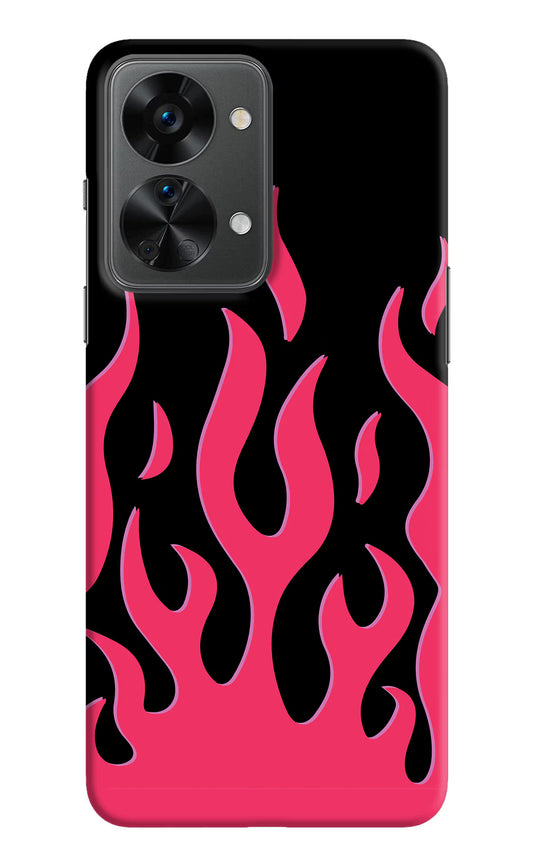 Fire Flames OnePlus Nord 2T 5G Hard Case Back Cover by Casekaro