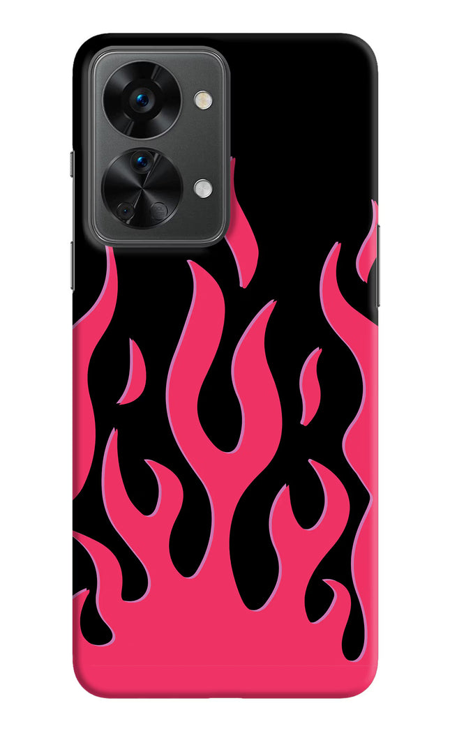 Fire Flames OnePlus Nord 2T 5G Hard Case Back Cover by Casekaro