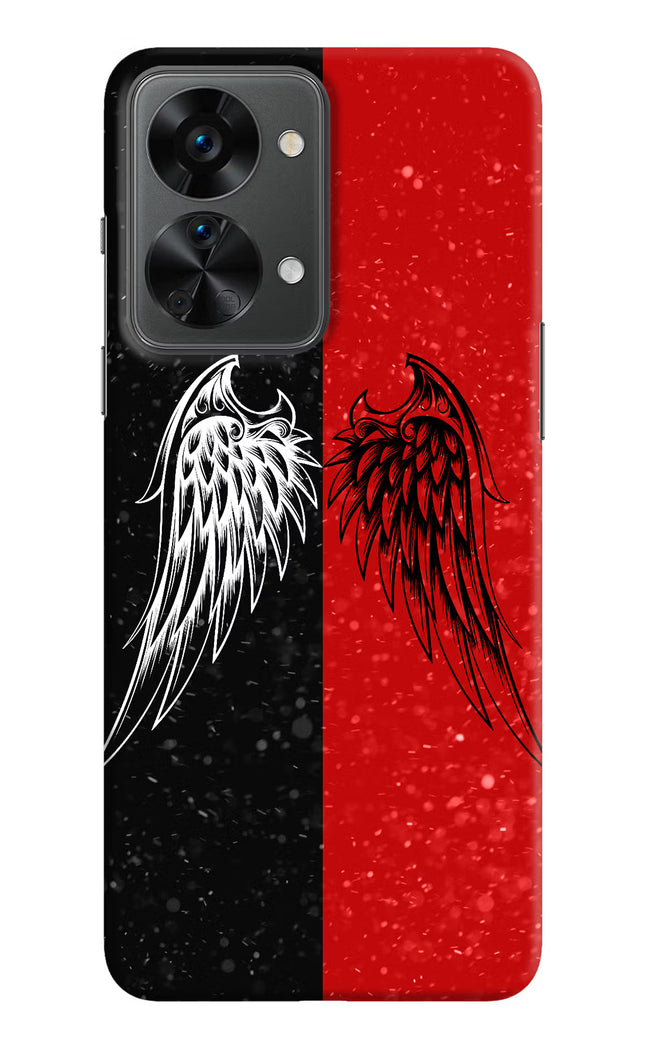 Wings OnePlus Nord 2T 5G Hard Case Back Cover by Casekaro