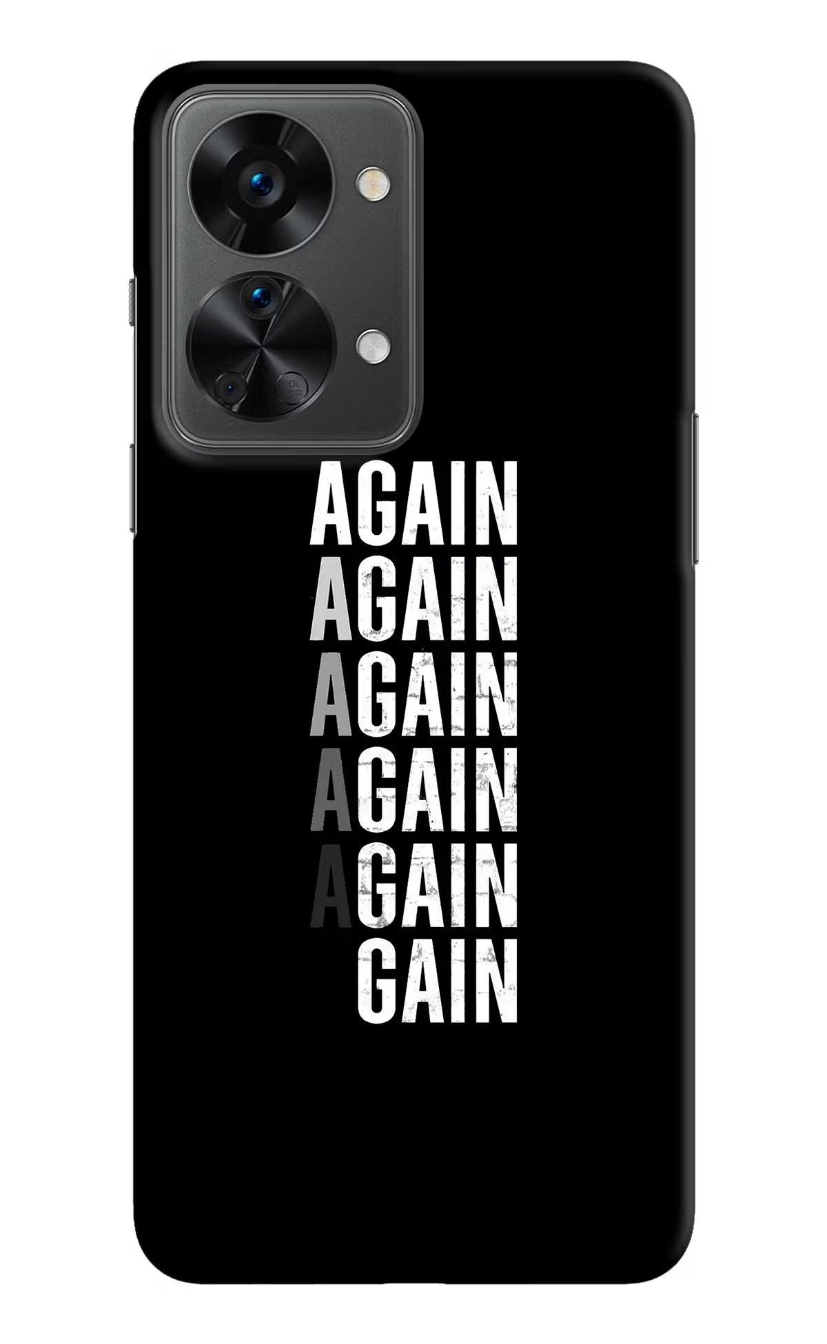 Again Again Gain OnePlus Nord 2T 5G Hard Case Back Cover by Casekaro