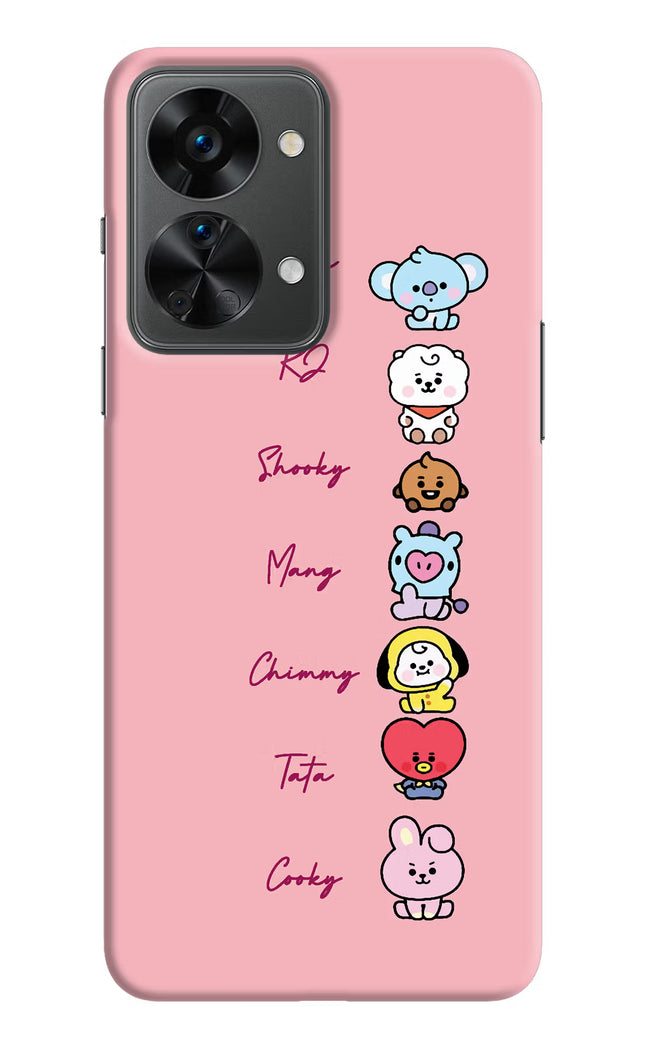 BTS names OnePlus Nord 2T 5G Hard Case Back Cover by Casekaro