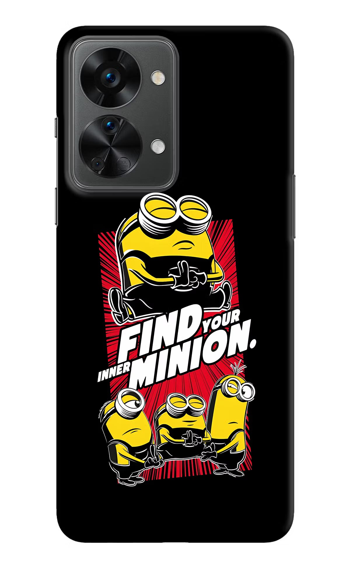 Find your inner Minion OnePlus Nord 2T 5G Hard Case Back Cover by Casekaro