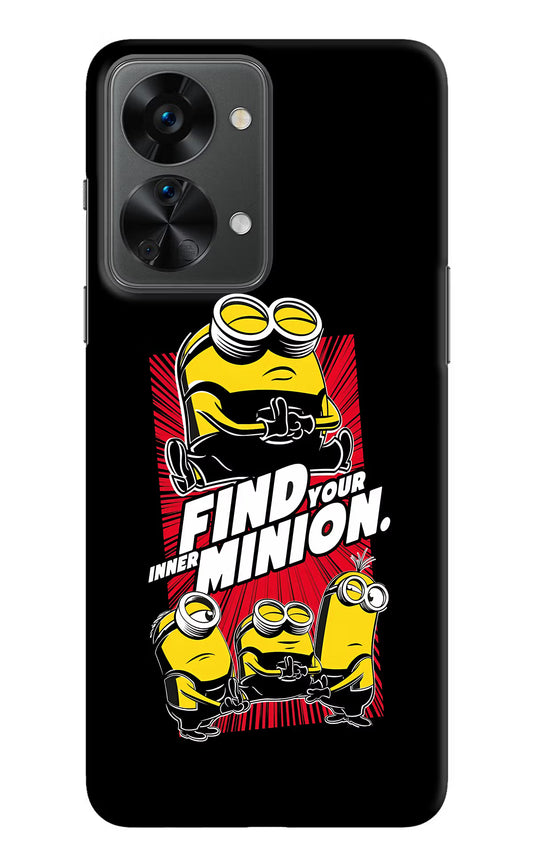 Find your inner Minion OnePlus Nord 2T 5G Hard Case Back Cover by Casekaro