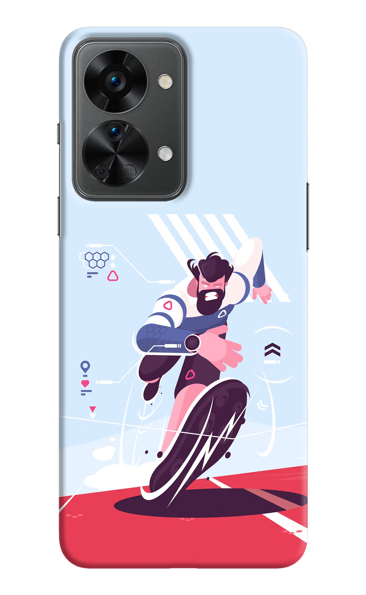 Run Pro OnePlus Nord 2T 5G Hard Case Back Cover by Casekaro