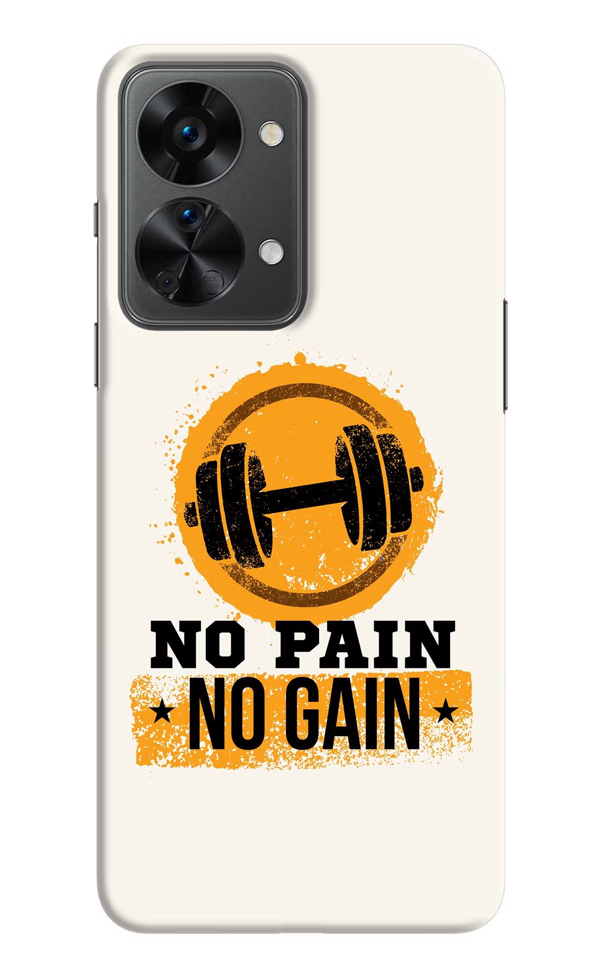 No Pain No Gain OnePlus Nord 2T 5G Hard Case Back Cover by Casekaro