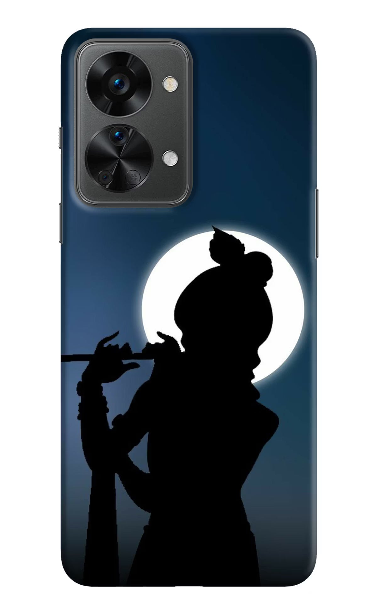 Shri Krishna Silhouette OnePlus Nord 2T 5G Hard Case Back Cover by Casekaro