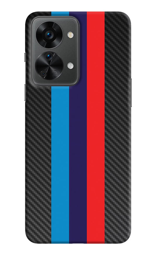 BMW Stripes Pattern OnePlus Nord 2T 5G Hard Case Back Cover by Casekaro