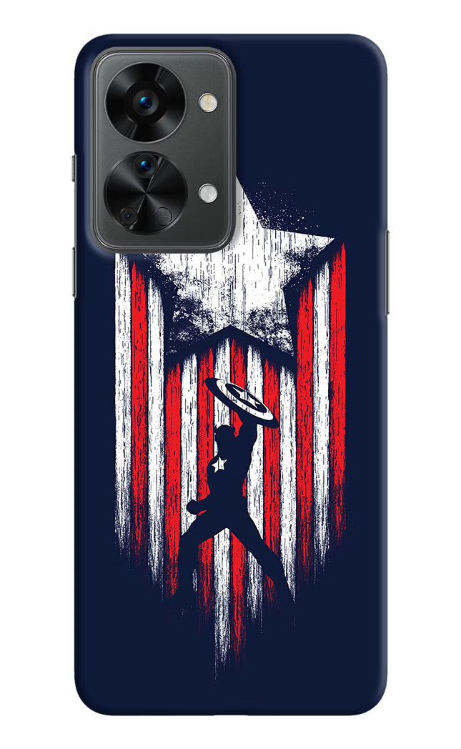 Captain America Marvel Art OnePlus Nord 2T 5G Hard Case Back Cover by Casekaro