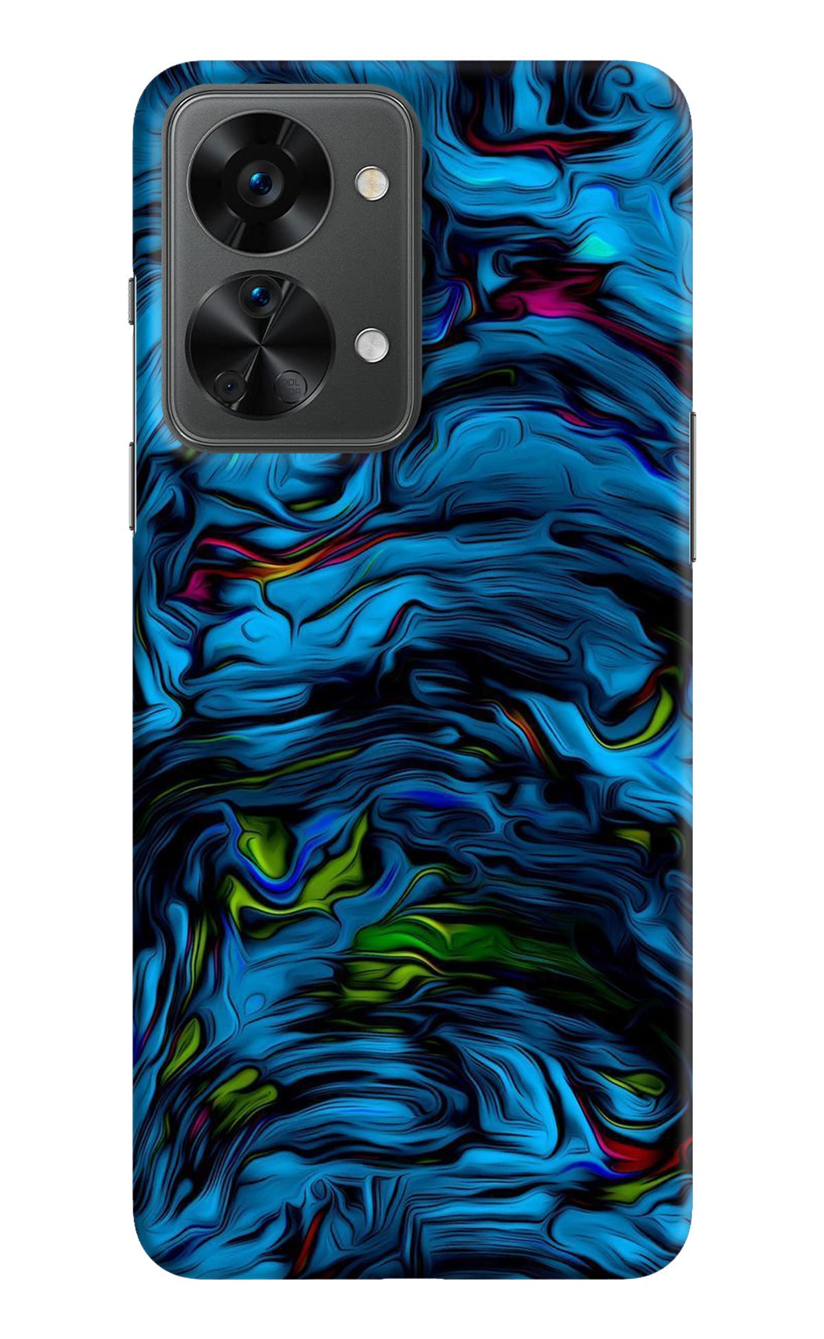 Dark Blue Abstract OnePlus Nord 2T 5G Back Cover