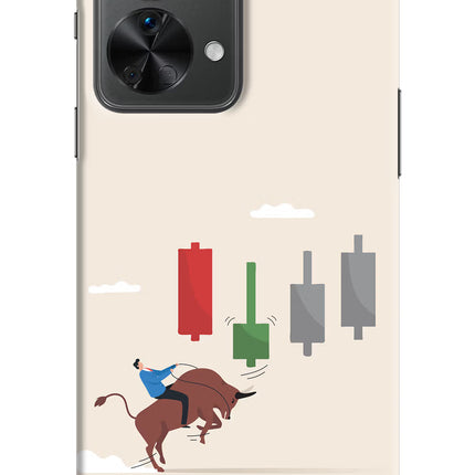 Bull Trading Momentum OnePlus Nord 2T 5G Hard Case Back Cover by Casekaro