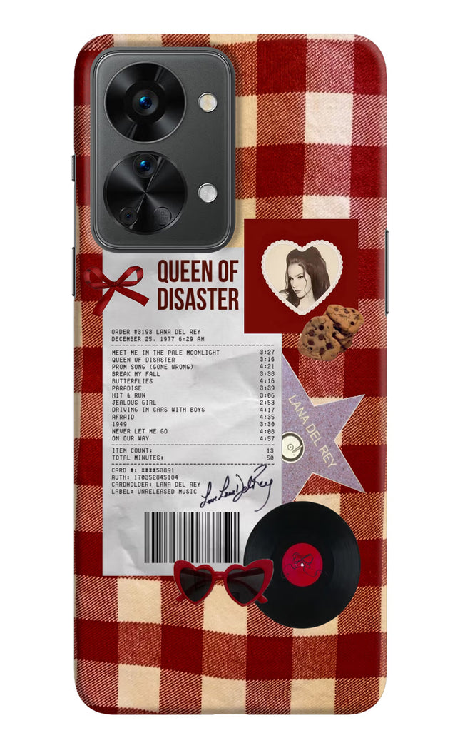 Queen of Disaster OnePlus Nord 2T 5G Hard Case Back Cover by Casekaro