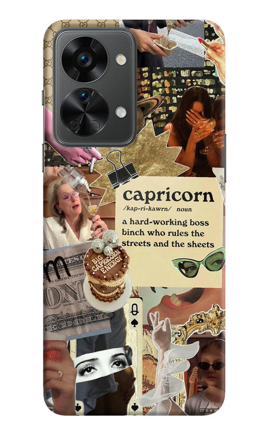 Capricorn Zodiac OnePlus Nord 2T 5G Hard Case Back Cover by Casekaro