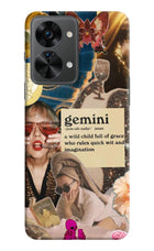 Gemini Zodiac OnePlus Nord 2T 5G Hard Case Back Cover by Casekaro