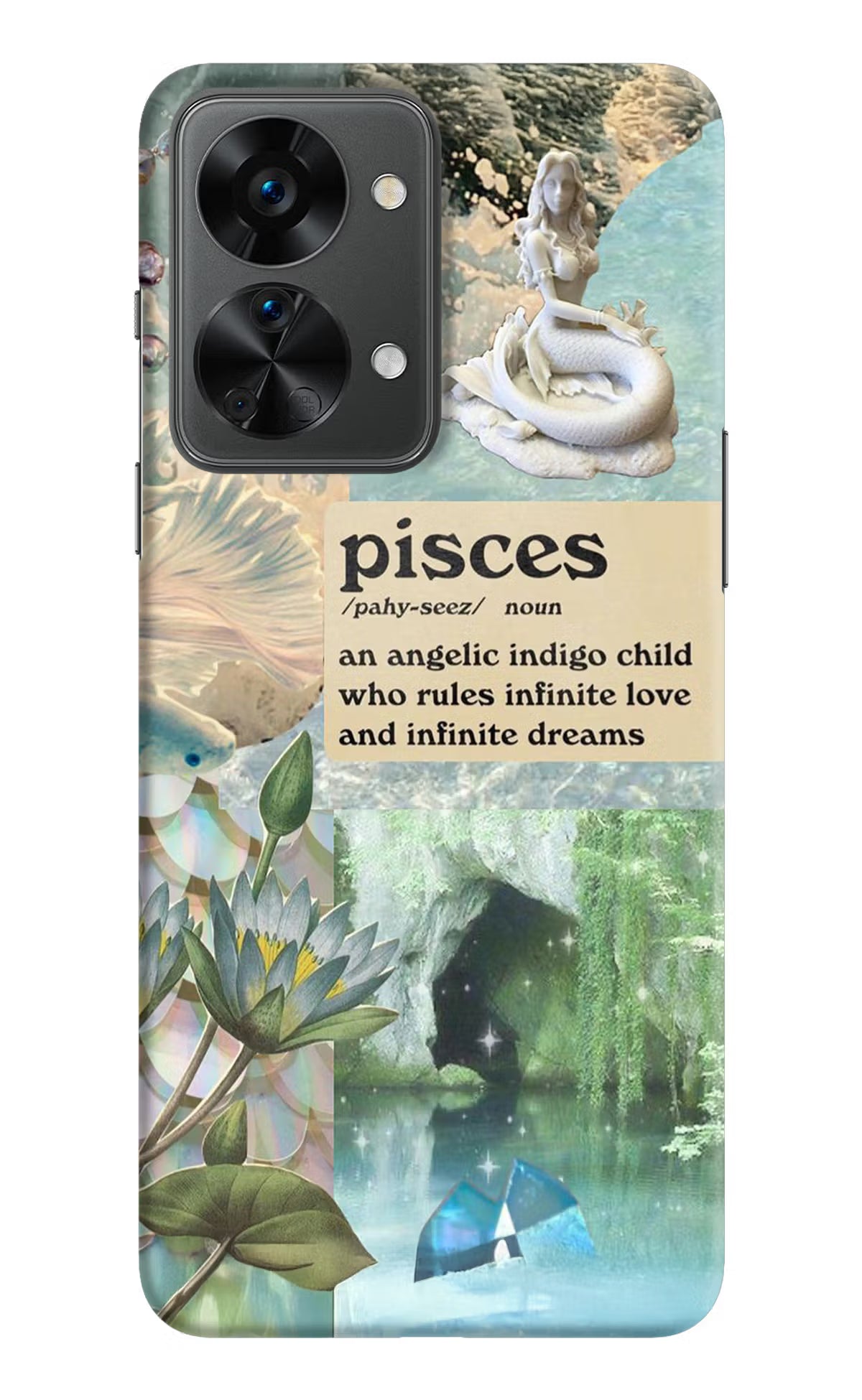 Pisces Zodiac OnePlus Nord 2T 5G Hard Case Back Cover by Casekaro
