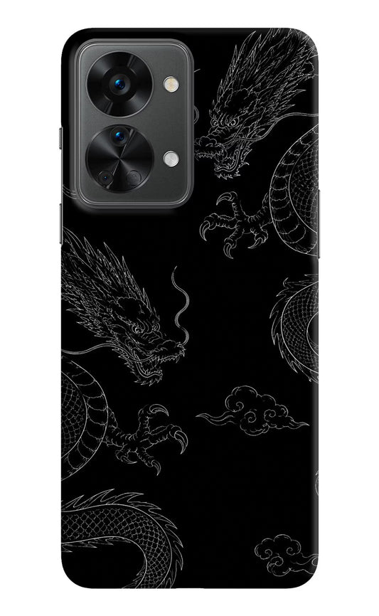 Twin Dragons OnePlus Nord 2T 5G Hard Case Back Cover by Casekaro