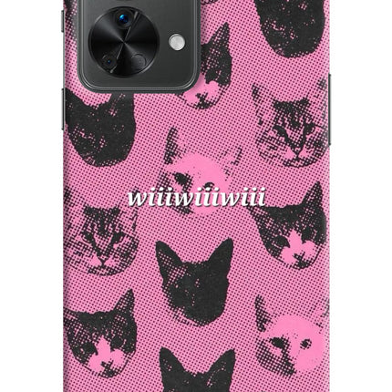 Pink Cats OnePlus Nord 2T 5G Hard Case Back Cover by Casekaro