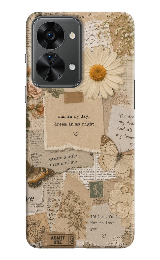 Vintage case OnePlus Nord 2T 5G Hard Case Back Cover by Casekaro