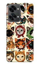 Cool Cat OnePlus Nord 2T 5G Hard Case Back Cover by Casekaro