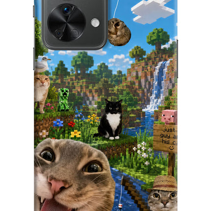Minecraft Cat Chaos OnePlus Nord 2T 5G Hard Case Back Cover by Casekaro