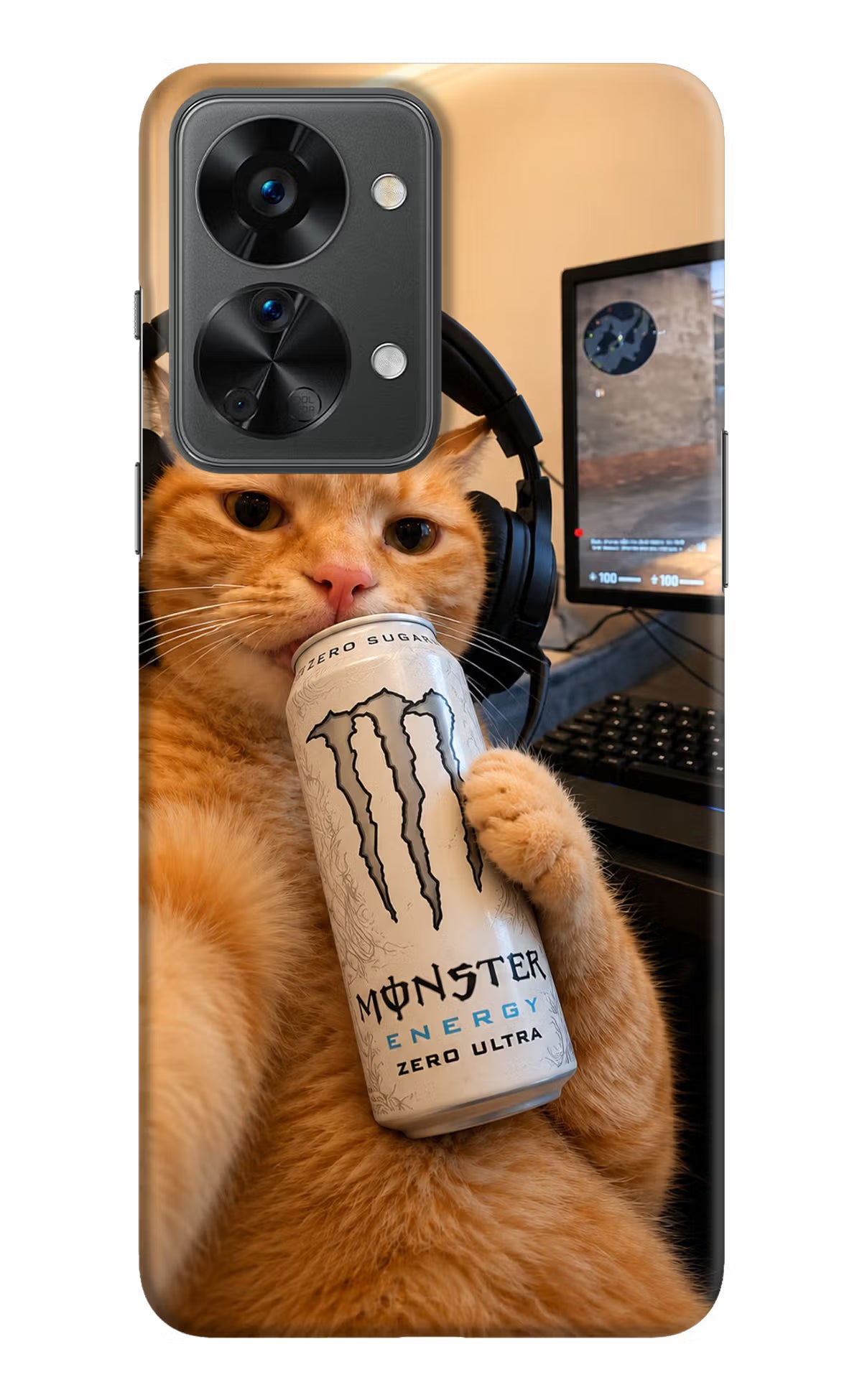 Gamer Cat Energy OnePlus Nord 2T 5G Back Cover