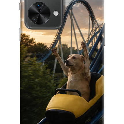 Rollercoaster Dog OnePlus Nord 2T 5G Hard Case Back Cover by Casekaro