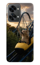 Rollercoaster Dog OnePlus Nord 2T 5G Hard Case Back Cover by Casekaro