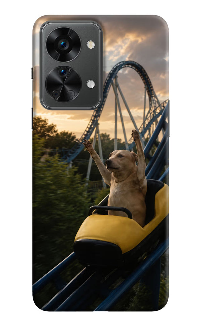 Rollercoaster Dog OnePlus Nord 2T 5G Hard Case Back Cover by Casekaro