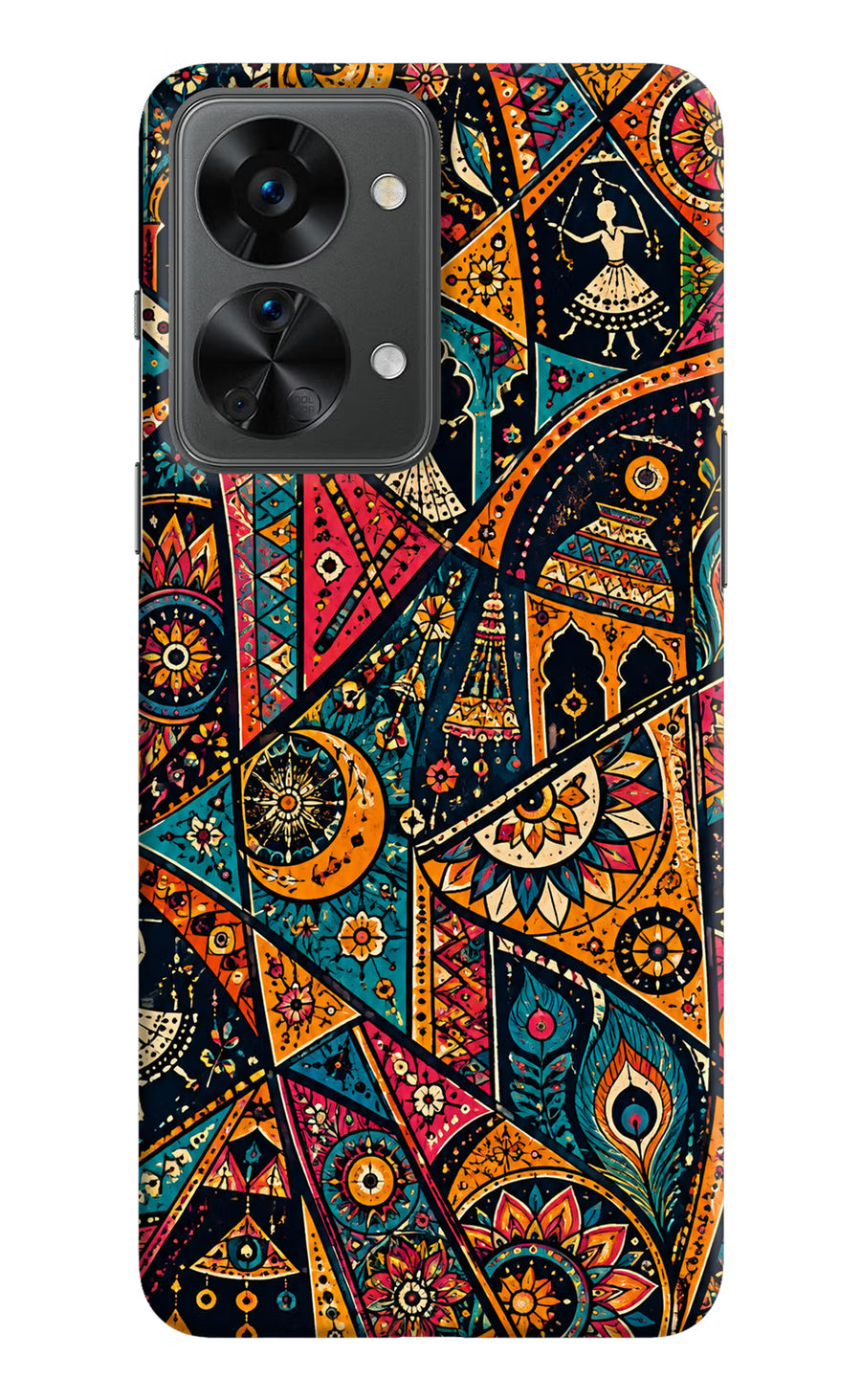 Folk Print OnePlus Nord 2T 5G Back Cover, Hard case