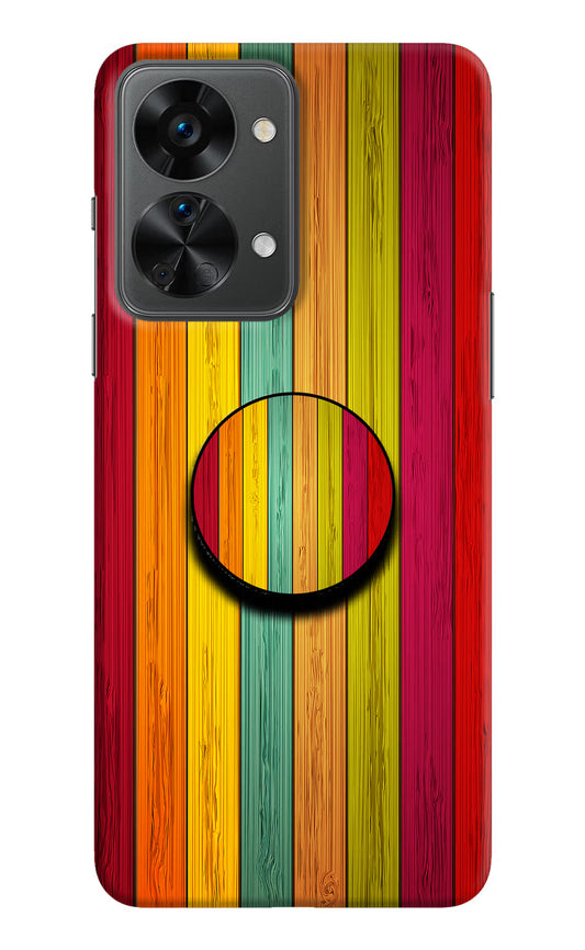 Multicolor Wooden OnePlus Nord 2T 5G Pop Case by Casekaro
