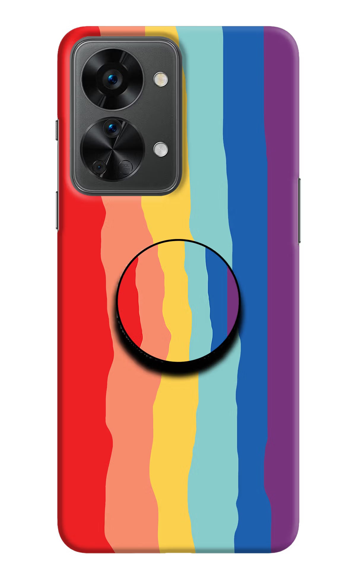 Rainbow OnePlus Nord 2T 5G Pop Case by Casekaro