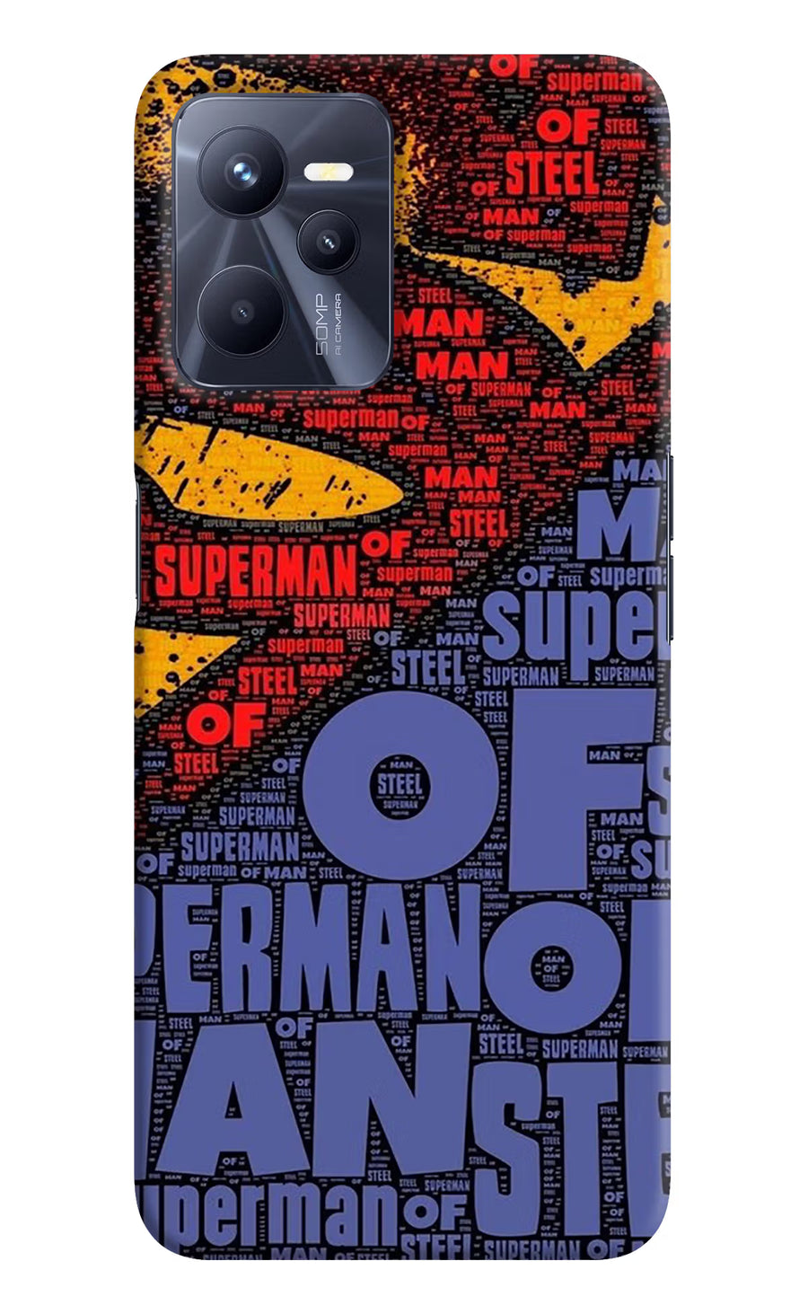 Superman Realme C35 Back Cover, Hard case