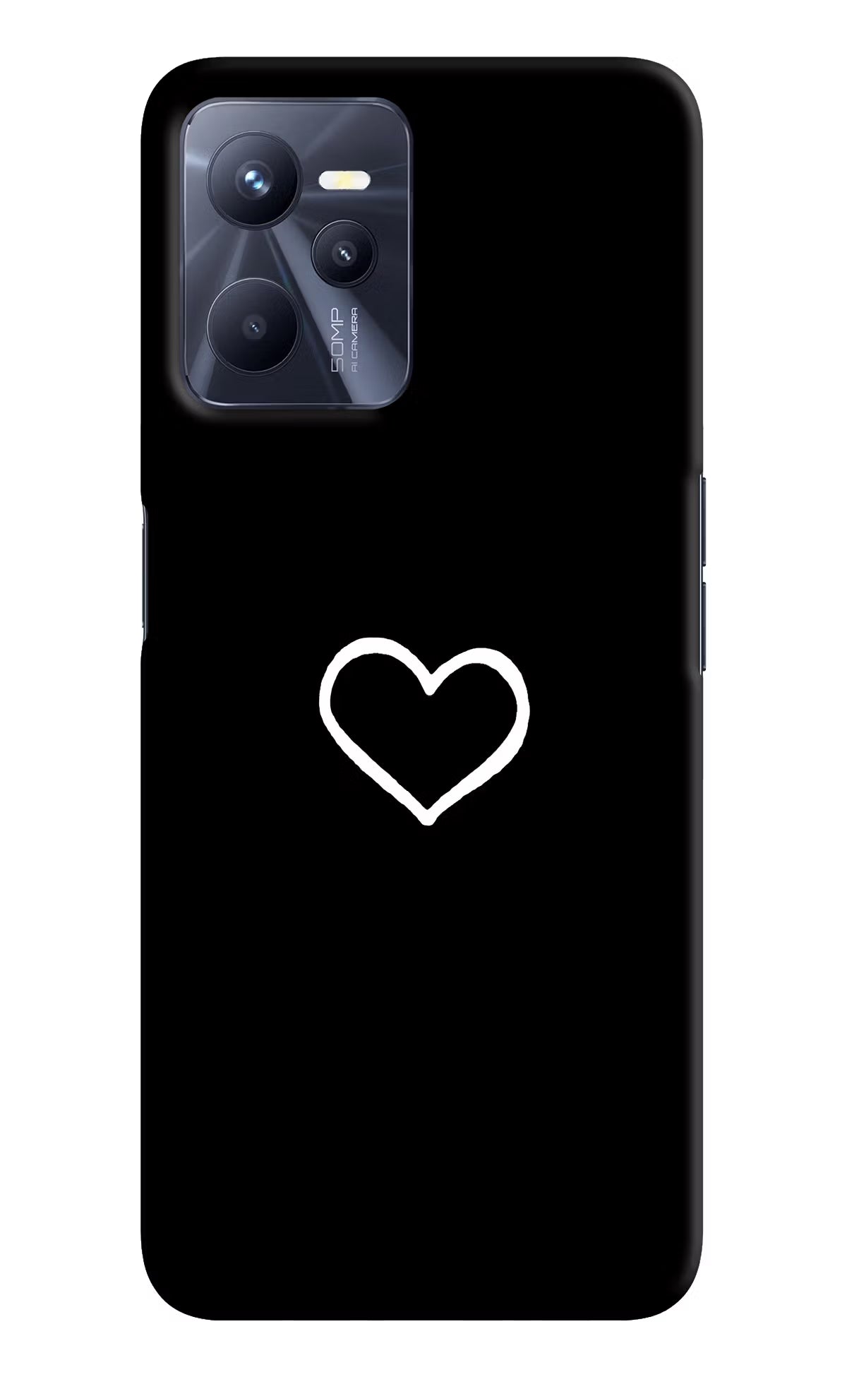 Heart Realme C35 Hard Case Back Cover by Casekaro