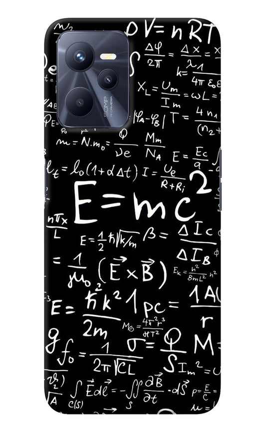 Physics Albert Einstein Formula Realme C35 Back Cover