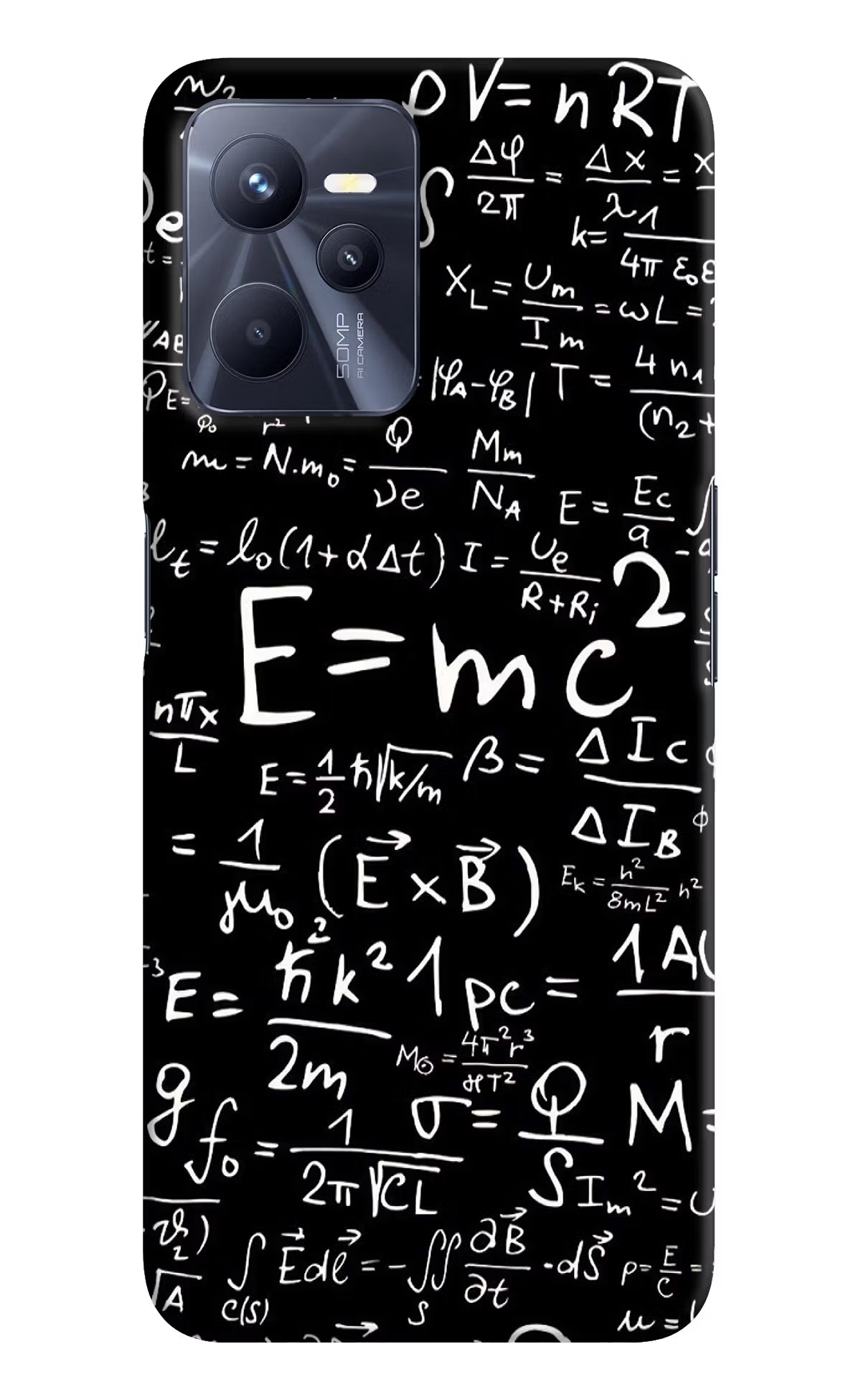 Physics Formula Realme C35 Hard Case Back Cover by Casekaro