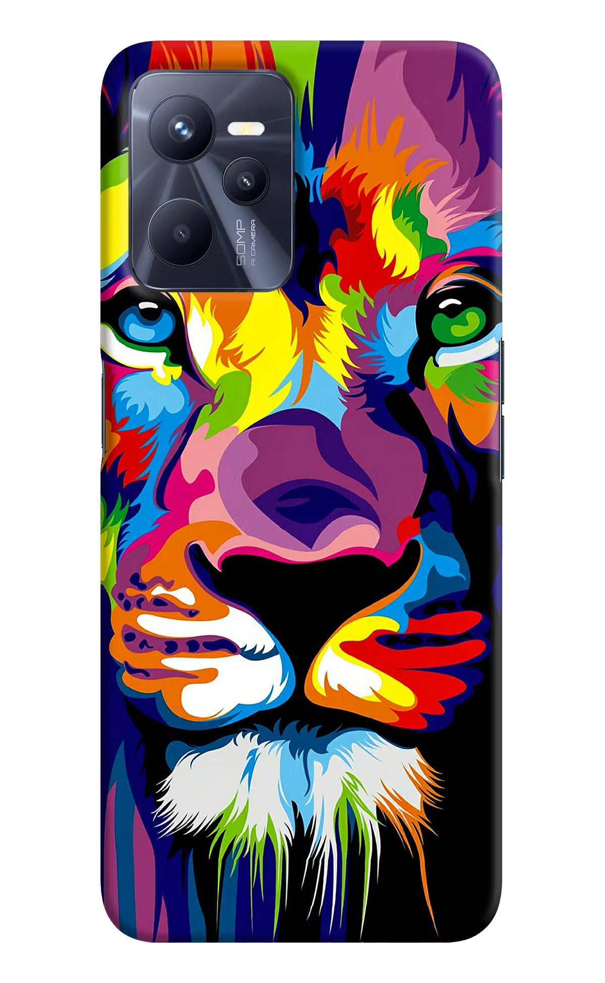 Lion Realme C35 Hard Case Back Cover by Casekaro