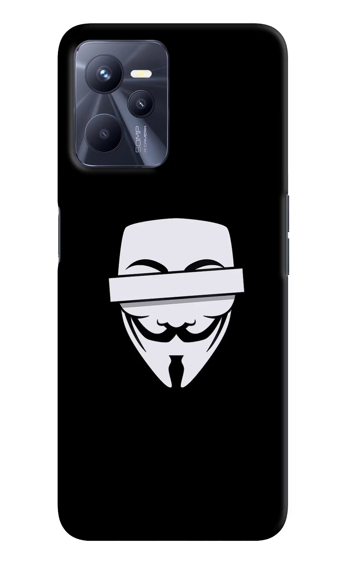 Anonymous Face Realme C35 Hard Case Back Cover by Casekaro